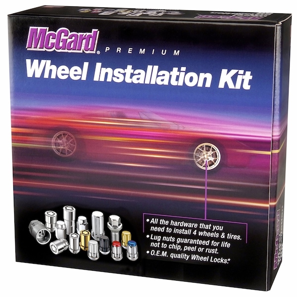 Mcgard 5 LUG 14X1.5 INSTALLATION KIT BLACK 22MM HEX 84527 - main